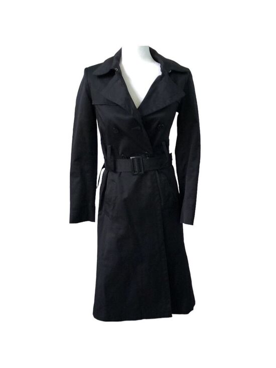 Dkny Jackets & Blazers - DKNY Double Breasted Belted Trench Coat Black Size XS